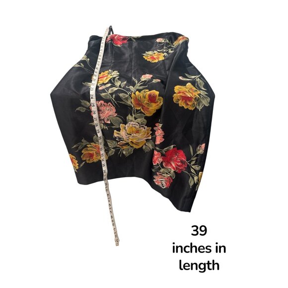 Party by JM Black Floral Slip Dress – Size 12 (USA Made) - Picture 9 of 11